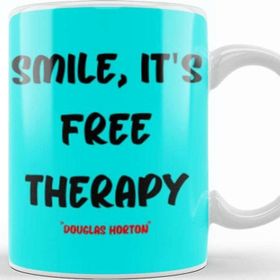 Baskı Dükkanı Smile Emoji Quotes Funny Happy Face Love Gift Kupa