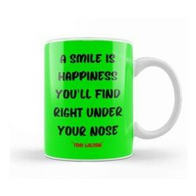 Baskı Dükkanı Smile Emoji Quotes Funny Love Gift Kupa