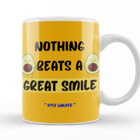 Baskı Dükkanı Smile Quotes Happy Love Gift Kupa Bardak