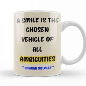 Baskı Dükkanı Smile Quotes Happy Love Gift Kupa Bardak