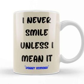Baskı Dükkanı Smile Quotes Happy Love Gift Kupa Bardak
