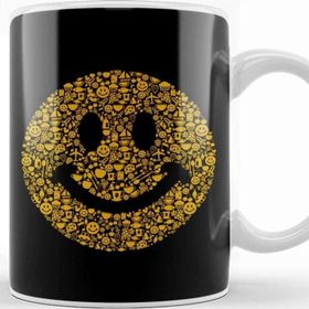 Baskı Dükkanı Smiley Face Collage Kupa
