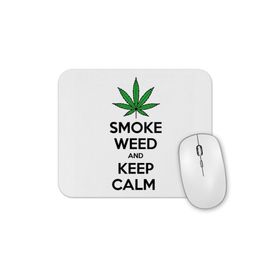 Baskı Dükkanı Smoke Weed And Keep Calm Connect Mouse Pad