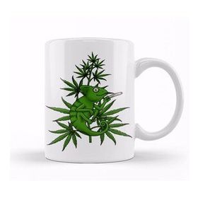 Baskı Dükkanı Smoke Weed Marijuana T Cannabi Kupa