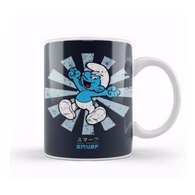 Baskı Dükkanı Smurf Retro Japanese Kupa