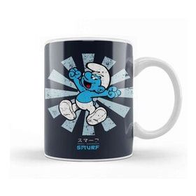 Baskı Dükkanı Smurf Retro Japanese Kupa