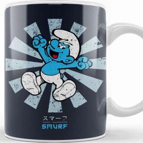 Baskı Dükkanı Smurf Retro Japanese Kupa