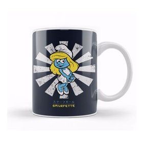 Baskı Dükkanı Smurfette Retro Japanese Smurfs Kupa
