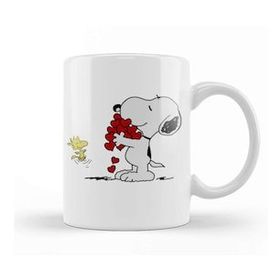 Baskı Dükkanı Snoopy And Woodstock Hugging Love Aşk Kupa