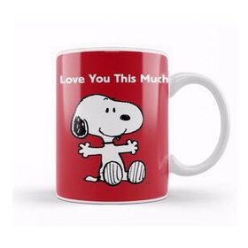 Baskı Dükkanı Snoopy Peanuts I Love You 01 Kupa