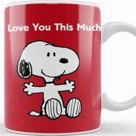 Baskı Dükkanı Snoopy Peanuts I Love You 01 Kupa