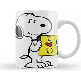 Baskı Dükkanı Snoopy Peanuts I Love You Kupa
