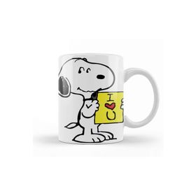 Baskı Dükkanı Snoopy Peanuts I Love You Kupa