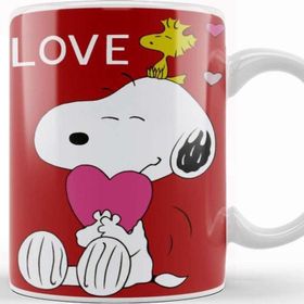 Baskı Dükkanı Snoopy Peanuts I Love You Kupa