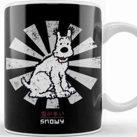 Baskı Dükkanı Snowy Retro Japanese Tintin Kupa