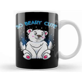 Baskı Dükkanı So Beary Cute Adorable Polar Bear Cub Pun Kupa