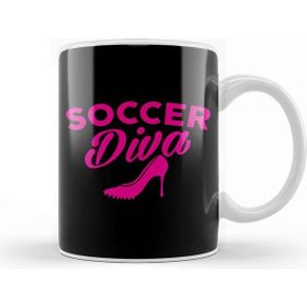 Baskı Dükkanı Soccer Diva Cute S Soccer Player Girls Kupa