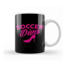 Baskı Dükkanı Soccer Diva Cute S Soccer Player Girls Kupa