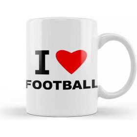 Baskı Dükkanı Soccer I Love Football Kupa