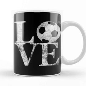 Baskı Dükkanı Soccer I Love Football Kupa