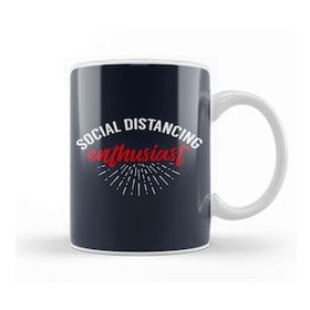 Baskı Dükkanı Social Distancing Enthusiast Kupa