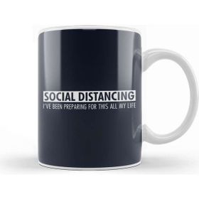Baskı Dükkanı Social Distancing Preparing For This All My Life Kupa