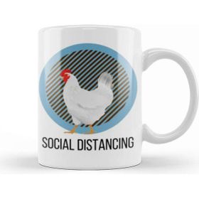 Baskı Dükkanı Social Distancing World Champion Bird Flu Pandemic Kupa