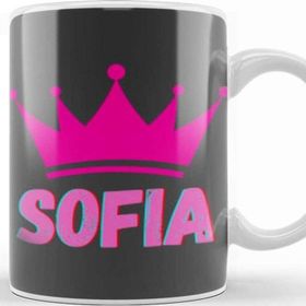 Baskı Dükkanı Sofia Name Personalized Custom Vintage Retro Rainbow Style Design Gift Baby Gift for Her Kupa