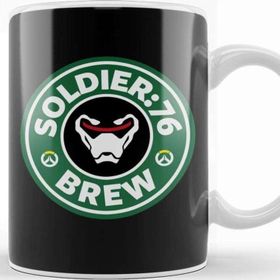 Baskı Dükkanı Soldier 76 Coffee Overwatch Kupa