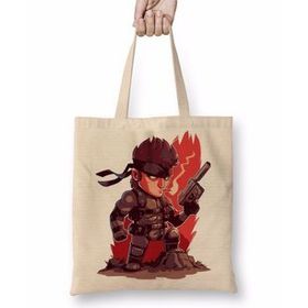 Baskı Dükkanı Solid Snake Bez Çanta