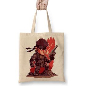 Baskı Dükkanı Solid Snake Bez Çanta
