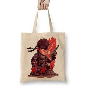 Baskı Dükkanı Solid Snake Bez Çanta