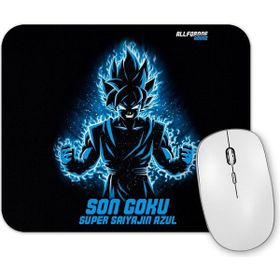 Baskı Dükkanı Son Goku Super Saiyajin Azul 03 Mouse Pad
