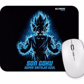 Baskı Dükkanı Son Goku Super Saiyajin Azul 03 Mouse Pad