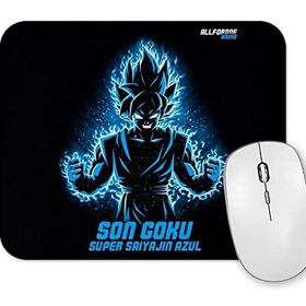 Baskı Dükkanı Son Goku Super Saiyajin Azul 03 Mouse Pad