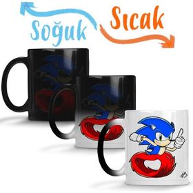 Baskı Dükkanı Sonic Film Sihirli Porselen Kupa
