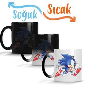 Baskı Dükkanı Sonic Film Sihirli Porselen Kupa