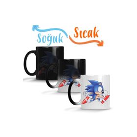 Baskı Dükkanı Sonic Film Sihirli Porselen Kupa