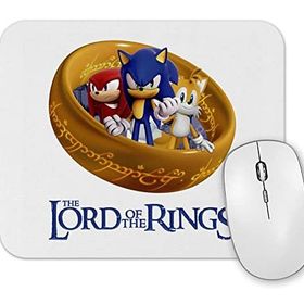 Baskı Dükkanı Sonic O Senhor Dos Aneis Mouse Pad