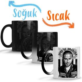 Baskı Dükkanı Sons of Anarchy President Jax Teller Sihirli Porselen Kupa
