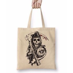 Baskı Dükkanı Sons of Anarchy Reaper Bez Çanta
