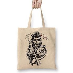 Baskı Dükkanı Sons of Anarchy Reaper Bez Çanta
