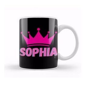 Baskı Dükkanı Sophia Name Personalized Custom Vintage Retro Rainbow Style Design Gift Baby Gift for Her Kupa