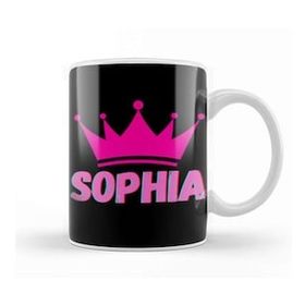 Baskı Dükkanı Sophia Name Personalized Custom Vintage Retro Rainbow Style Design Gift Baby Gift for Her Kupa