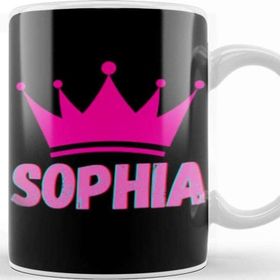 Baskı Dükkanı Sophia Name Personalized Custom Vintage Retro Rainbow Style Design Gift Baby Gift for Her Kupa