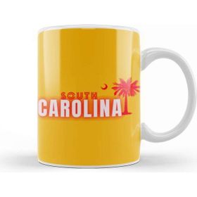 Baskı Dükkanı South Carolina State Flag Gift Vintage Retro Rainbow Style Kupa