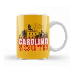 Baskı Dükkanı South Carolina State Flag Gift Vintage Retro Rainbow Style Kupa