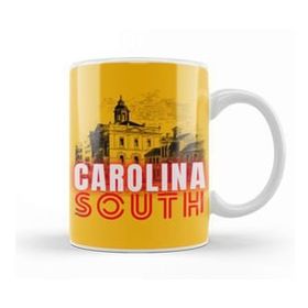 Baskı Dükkanı South Carolina State Flag Gift Vintage Retro Rainbow Style Kupa