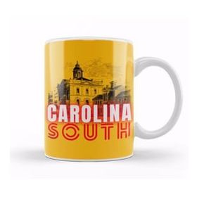 Baskı Dükkanı South Carolina State Flag Gift Vintage Retro Rainbow Style Kupa