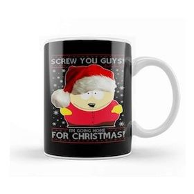 Baskı Dükkanı South Park Cartman Screw You Guys Christmas Knit Pattern Kupa
